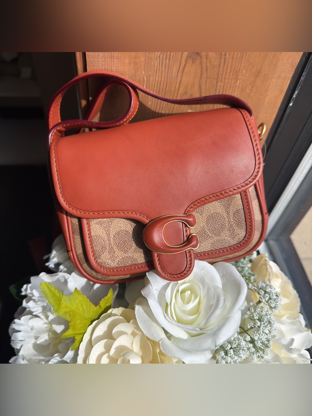Coach CK019 CC SIG TAB MESS19 TAN Rust